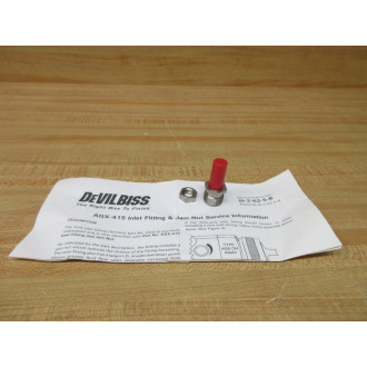 DeVilbiss AGX-415 Fitting & Nut Kit AGX415 - New No Box