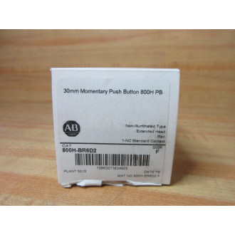 Allen Bradley 800H-BR6D2 Button 800HBR6D2 EMPTY BOX ONLY!! Series F