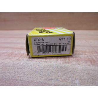Buss KTK-6 Bussmann Fuse Cross Ref 4XC41 (Pack of 10)