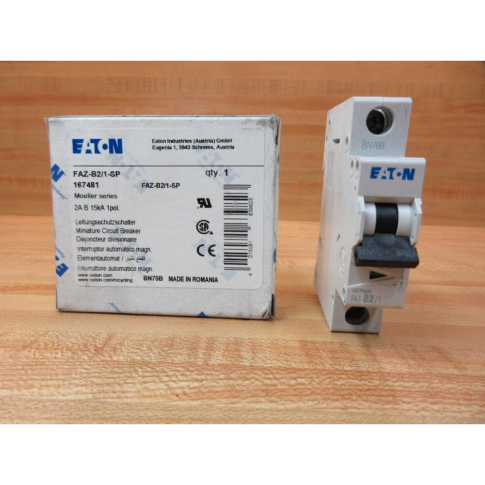 Eaton FAZ-B21-SP Circuit Breaker FAZB21SP