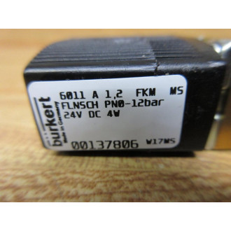 Burkert 00137806 Mini Solenoid Valve Type 6011 - New No Box