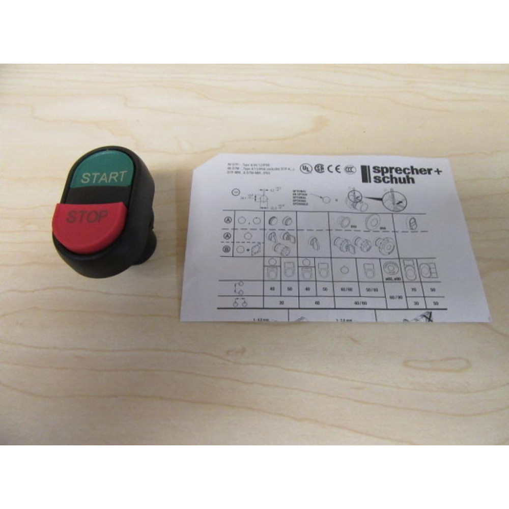 Sprecher + Schuh D7P-U2FBFA Push Button Switch - New No Box