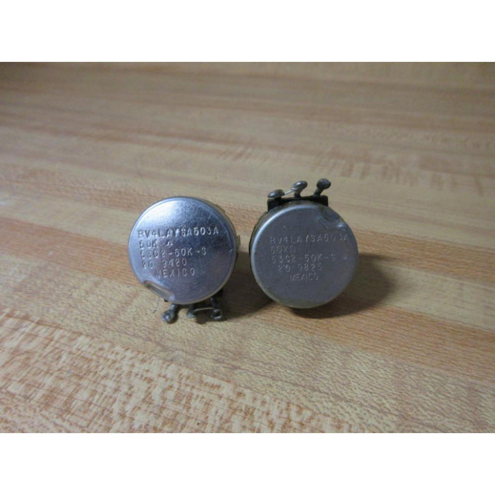Clarostat RV4LAYSA503A Potentiometer 53C2-50K-S (Pack of 2) - Used