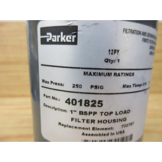 Parker 401825 Filter Housing 12PY - New No Box