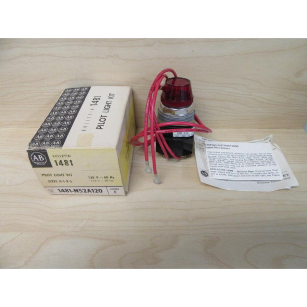 Allen Bradley 1481-N52A120 Pilot Light