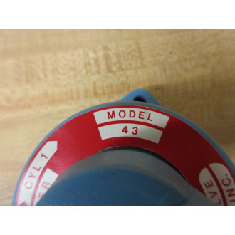 Hunt Valve Model 43 Directional Valve 43 - New No Box