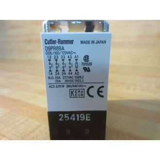 Cutler Hammer D9PR8BA Eaton Power Relay