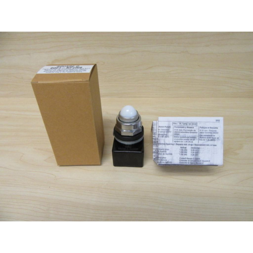 Square D 9001-KP1W6 Push Button Switch - Refurbished