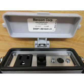 Mencom DHDP1-8M-RJ45-24 Panel Interface Connectors DHDP18MRJ4524 - New No Box