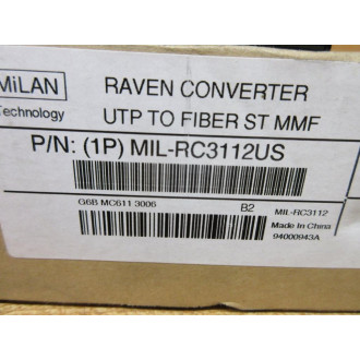 MiLAN MIL-RC3112US Media Converter MILRC3112US