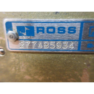 Ross Controls 2774B5934 Solenoid Valve - Used
