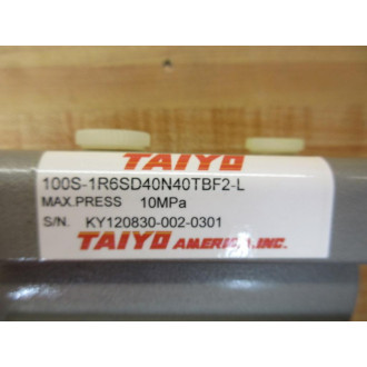 Taiyo 100S-1R6SD40N40TBF2-L Hydraulic Cylinder 100S1R6SD40N40TBF2L - New No Box