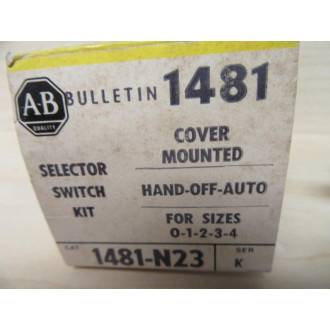 Allen Bradley 1481-N23 Selector Switch
