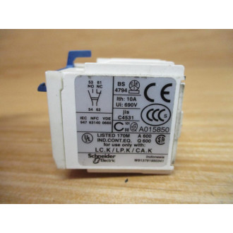 Telemecanique LA1KN11 Schneider Auxiliary Contact Block 050005 (Pack of 4) - Used