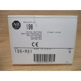 Allen Bradley 198-MS1 Push Button Operator 198MS1 Contacts Only