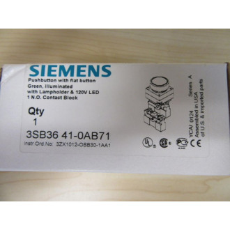 Siemens 3SB3 641-0AB71 Green 3SB36410AB71 Complete