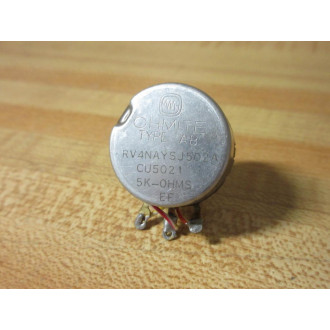 Ohmite RV4NAYSJ502A Carbon Potentiometer CU5021E CU5021 - Used