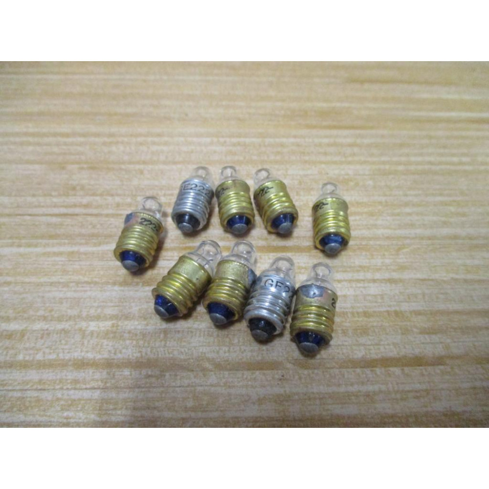 General Electric 222 GE Miniature Lamps Light bulbs (Pack of 9) - New No Box