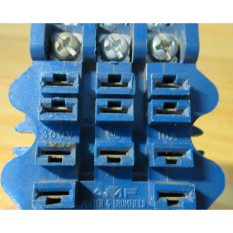 Potter & Brumfield 27E121 AMF Relay Socket Blue - Used