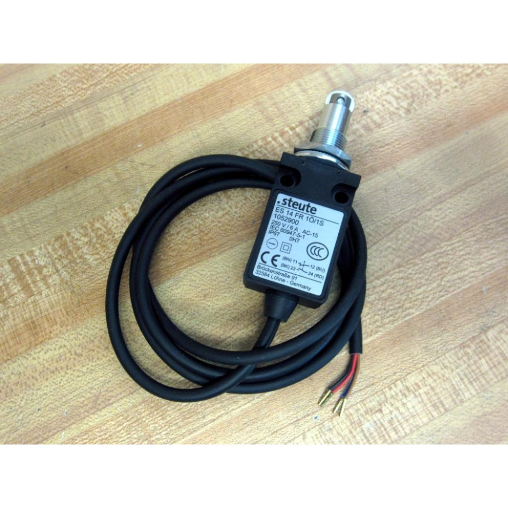 Steute ES 14 FR 1Ö1S Position Switch WRoller 1052900 - New No Box