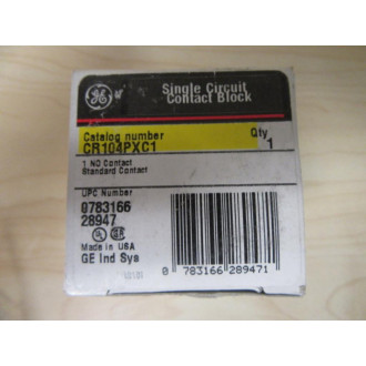 General Electric CR104PXC1 Contact Block WGuard