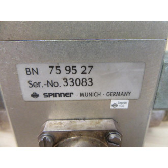 Spinner BN759527 Coaxial Isolator - Used