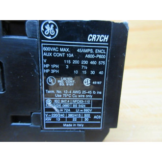 General Electric CR7CHA Spectra 700 Magnetic Contactor Chipped