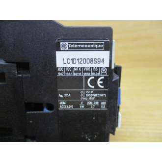Telemecanique LC1-D12008-B7 Contactor LC1D12008S94 - New No Box