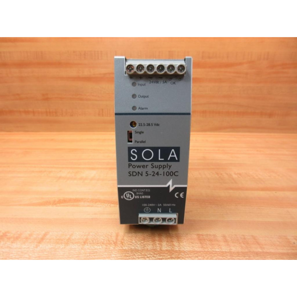 Sola SDN 5-24-100C Power Supply SDN524100C Some Shelf Wear - New No Box