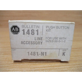 Allen Bradley 1481-N1 Push Button Kit 1481N1 Hardware & Instructions