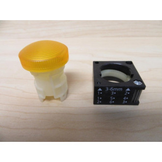 Siemens 3SB3 204-6BA00 Pilot Light Operator WGear Holder - New No Box
