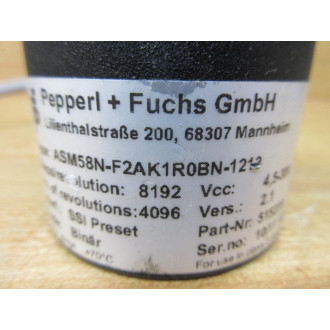Pepperl + Fuchs ASM58N-F2AK1ROBN-1213 Absolute Rotary Encoder ASM58NF2AK1ROBN1213 - New No Box