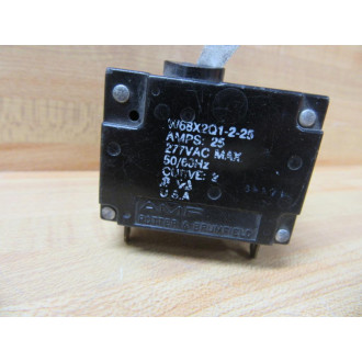 Potter & Brumfield W68X2Q1-2-25 Circuit Breaker 25A 2P W68X2Q1225 - Used