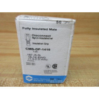 SPC Technology CMS-DF-1418 Voltrex Quick Disconnect Terminal Connector CMSDF1418 (Pack of 50)