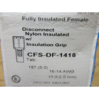 SPC Technology CFS-DF-1418 Voltrex Quick Disconnect Terminal Connector CFSDF1418 (Pack of 100)