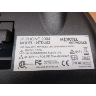 Nortel NTDU92BC70E6 IP Phone