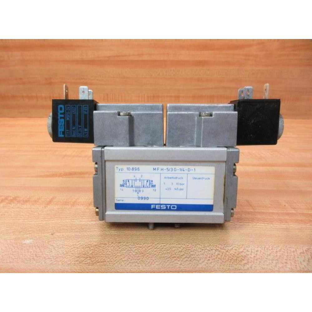 Festo MFH-53G-14-D-1 Solenoid Valve MFH53G14D1 - Used