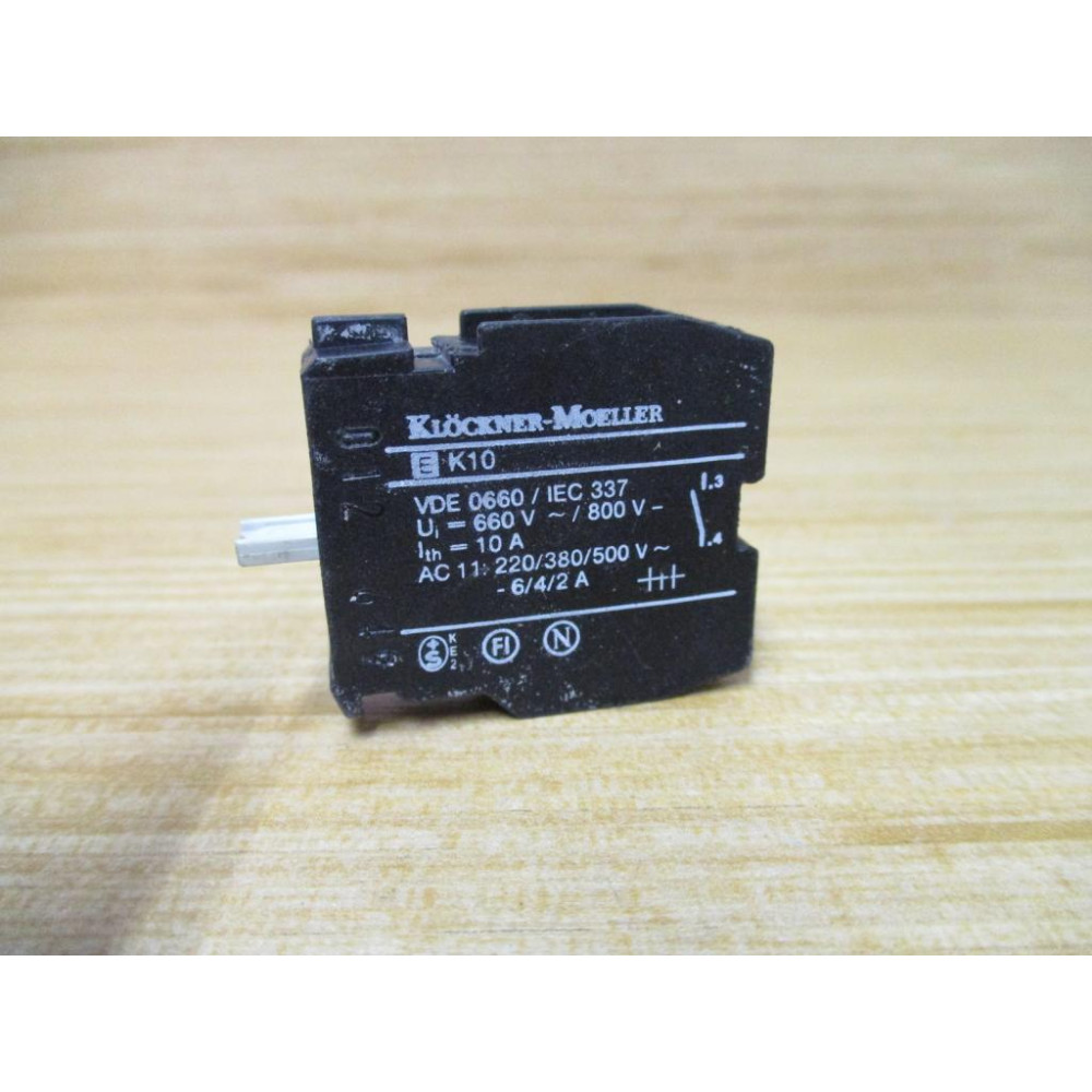 Eaton Cutler Hammer Moeller EK10 Contact K10 - Used