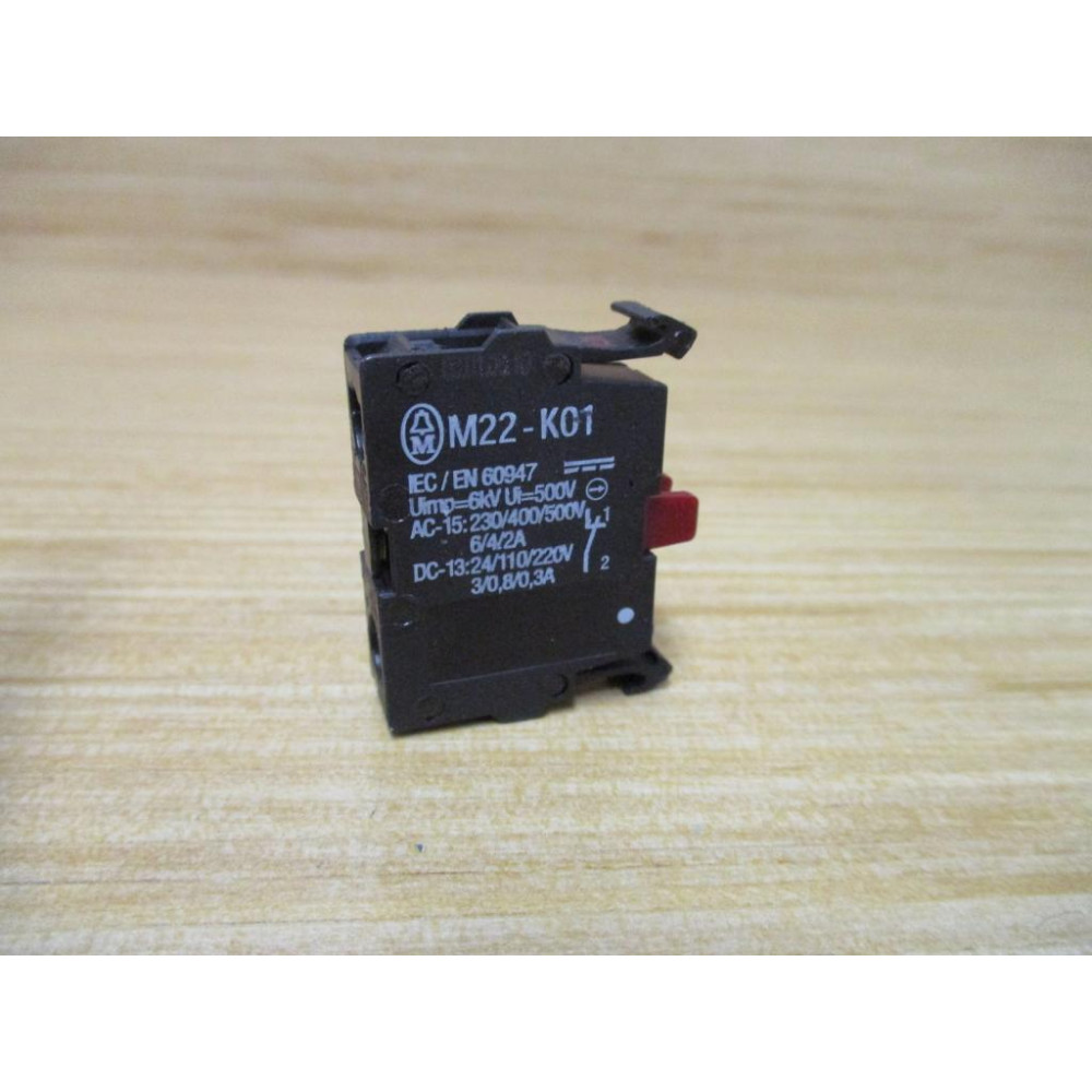 Moeller Klockner M22-K01 Eaton Block M22K01 Cutler Hammer - Used