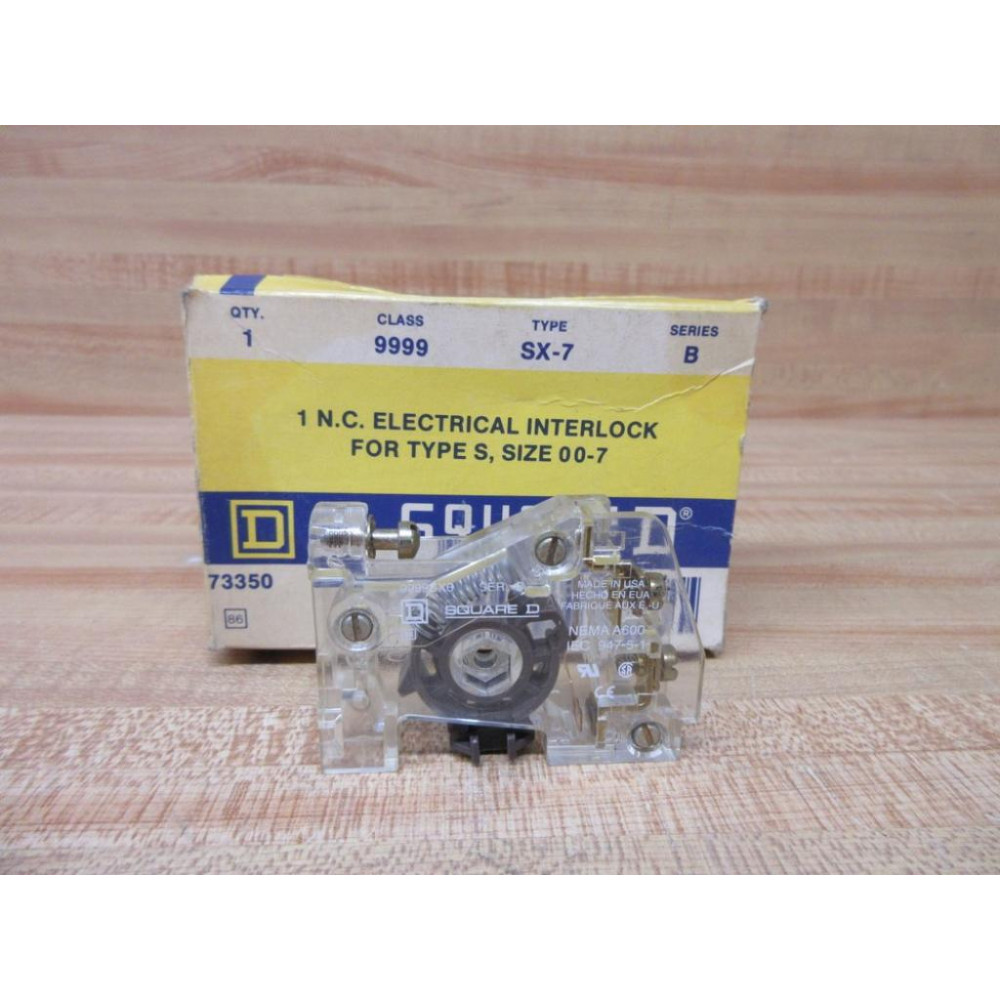 Square D 9999-SX-7 Electrical Interlock 9999SX7 No Bracket