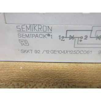 Semikron SKKT 9212GE104X125DC061 Semipack 1 Thyristor SKKT9212GE104X125DC061 - Used