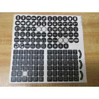 Magnetek 1030304 ARC Legend Stickers Missing Stickers - New No Box