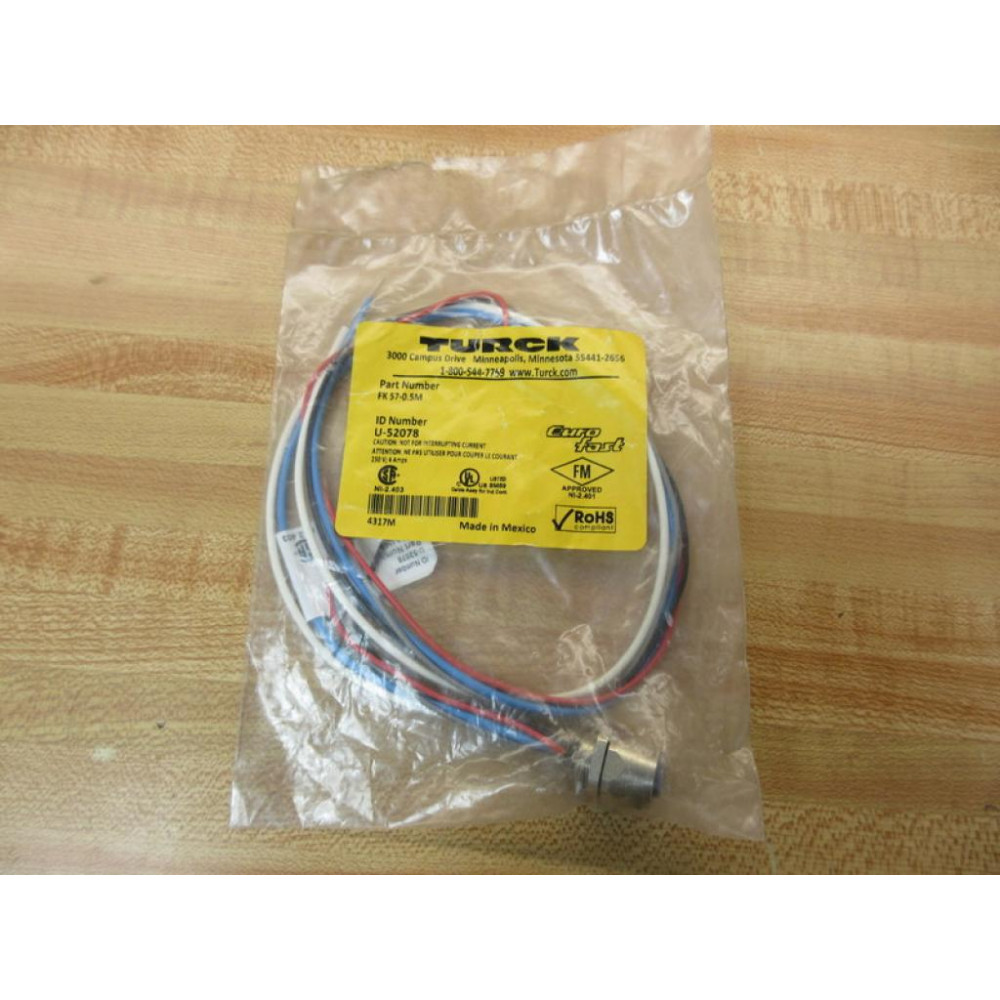 Turck FK 57-0.5M Receptacle FK 5705M