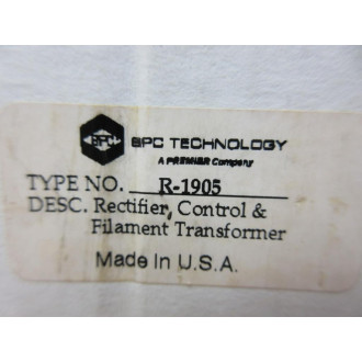 SPC Technology R-1905 Rectifier R1905