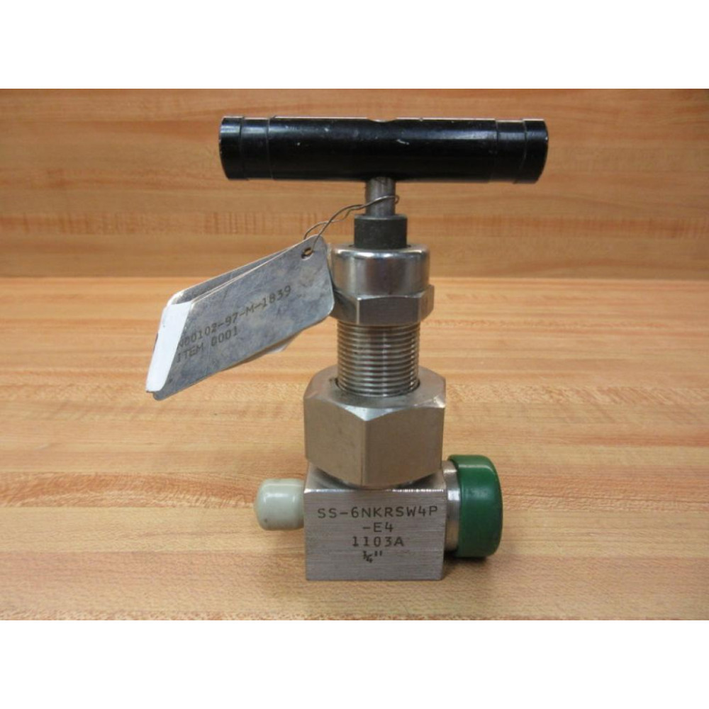 Whitey SS-6NKRSW4P-E4 Needle Valve SS6NKRSW4PE4 - New No Box