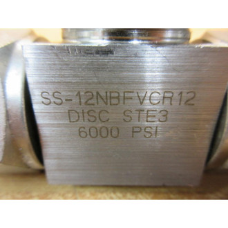 Swagelok SS-12NBFVCR12 Needle Valve SS12NBFVCR12 - New No Box