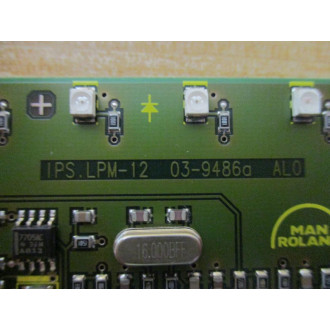 Man Roland IPS.LPM-12 Circuit Board 03-9486A - Used