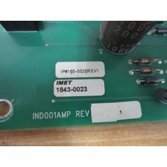 IMET 1843-0023 Circuit Board IND001AMP - Used