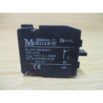 Moeller Klockner EK01C Eaton Contact Block - Used
