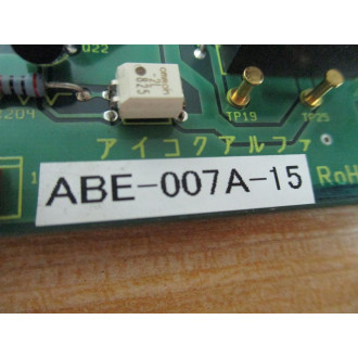 Aikoku Alpha ABE-007A-15 Circuit Board ABE007A15 - Used